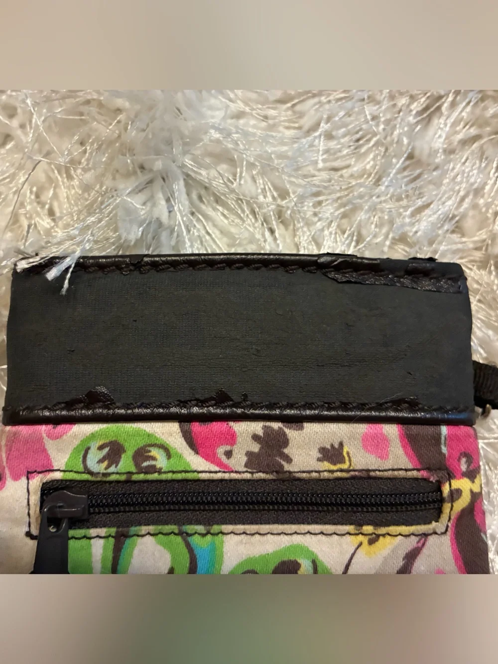 Thirty-One Grab & Go Wristlet Eye Glass Pouch Multi-Color Butterfly Pattern